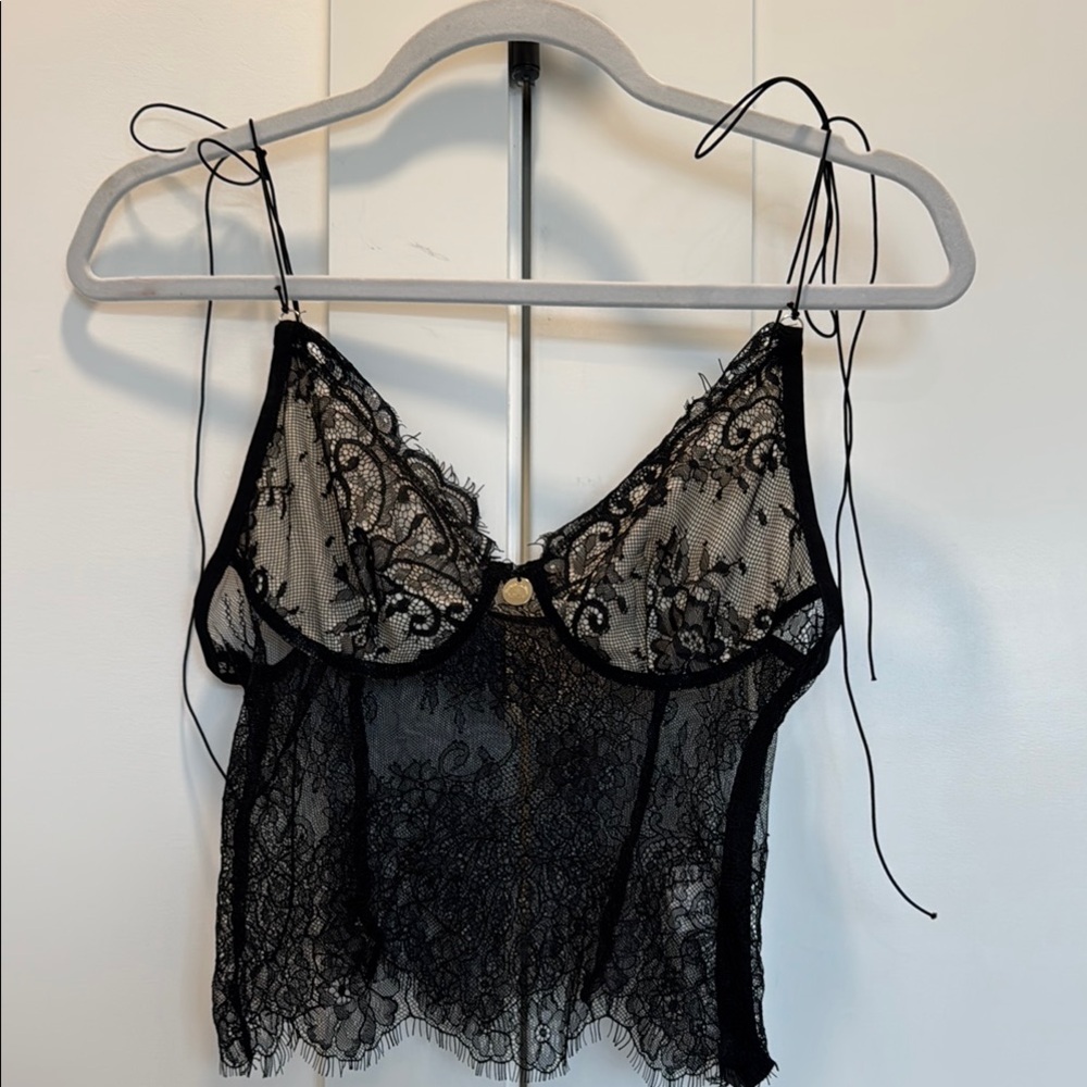 Elegant Black Lace Camisole
